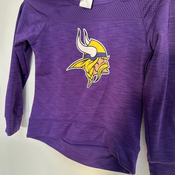 Kids Purple Vikings Long Sleeve Shirt - Picture 2 of 4
